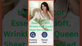 Home Décor Essentials Soft WrinkleFree Queen Sheet Set Unveiled shorts [upl. by Holman]