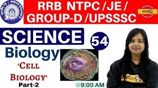 Class54 RRB NTPCJEGROUPD UPSSSCSSC Science  Biology By Amrita Maam Cell Biology [upl. by Sug]