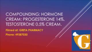 Progesterone Testosterone Cream in metered dose pump [upl. by Rhines]