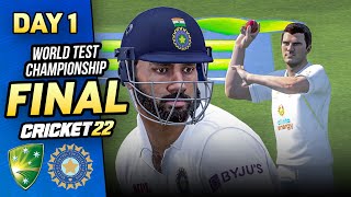 WTC Final  Australia v India  Day 1 Highlights  Cricket 22 Gameplay [upl. by Nani]