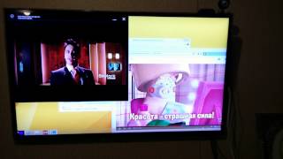 Одновременное воспроизведение видео в Windows 81 и Virtual Android AmiDuOS [upl. by Zoller874]