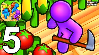 Farm Land  Gameplay Walkthrough Part 5 Stickman Farm Land Farming New Update iOSAndroid Gameplay [upl. by Mingche]