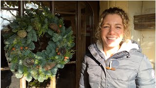 How to make a Christmas wreath from scratch [upl. by Rudelson]