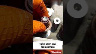 valve stem seal replacement car engine mechanic automobile repair TjAutoCare shorts tips [upl. by Doe632]