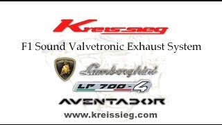 Lamborghini LP7004 Aventador exhaust muffler sound highlight Kreissieg [upl. by Neeli]