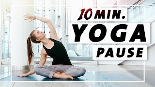 Yoga Flow Anfänger und Mittelstufe  10 Minuten Entspannung Dehnung amp Kraft [upl. by Fritzsche826]