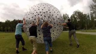 Imprezy plenerowe  zorbing Katowice [upl. by Cornelie721]