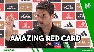 AMAZING referee ANGRY ARTETA  Arsenal 11 Brighton [upl. by Htiekel]