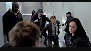 Marvels The Defenders fight scene Part 1 [upl. by Arahsal]