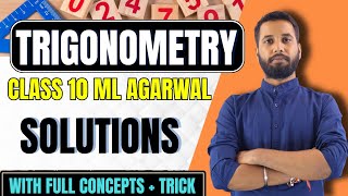 Trigonometry Class X  ML Agarwal Solutions  ICSE Class 10 [upl. by Mccahill]