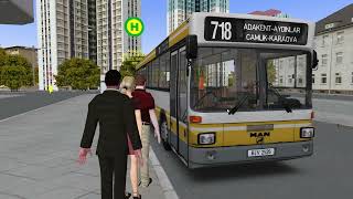 OMSI 2 Addon MAN Standardbus II  Yeşilköy Süper  8 [upl. by Ameehs]