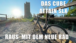 CUBE Attain SLX 2023  New Bike Day  Erster Eindruck nach 200km [upl. by Aihsatan]