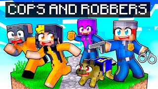 Having a COPS and ROBBERS Family in Minecraft [upl. by Nasho]