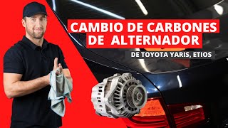 ✅ cambio de carbones del alternador toyota [upl. by Latvina440]