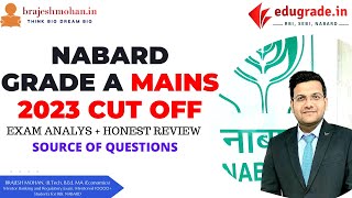 NABARD Grade A Mains Exam Analysis 2023  19th November  Cut off  Result Date  Honest Review [upl. by Urban]