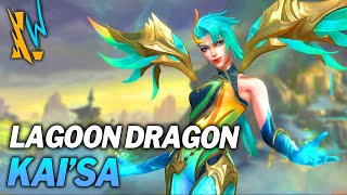 Lagoon Dragon KaiSa  Skin Spotlight  Wild Rift [upl. by Anilahs]