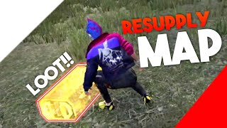 RESUPPLY MAP ONLY CHALLENGE IN FREE FIRE RJ ROCK [upl. by Lleruj868]