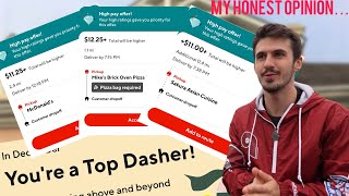 My Honest Opinion Of DoorDash TOP DASHER After 1 Month… [upl. by Nahtannhoj]