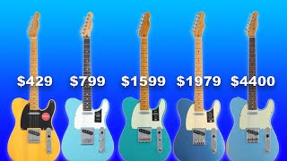 5 Telecasters Compared  My Top Pick May or May Not Surprise You [upl. by Oicaroh]