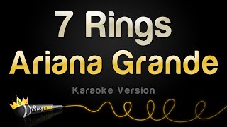 Ariana Grande  7 Rings Karaoke Version [upl. by Ellehcyar]