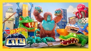 GIANT CREATURES TAKEOVER  Hot Wheels City  HotWheels [upl. by Puri]