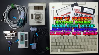 Apple IIc  ROM4x upgrade ADTPro issues joystick adaptors and a little tidyup [upl. by Craddock267]