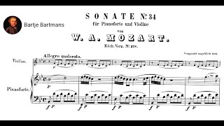 MozartJohann André  Violin Sonata 26 K378 arr for Clarinet Quartet 17791799 [upl. by Eerac]