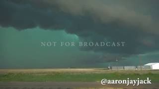 Tornado Warned SUPERCELL ILLUMINATES COWS TXOK Panhandle 05162016 [upl. by Elades19]