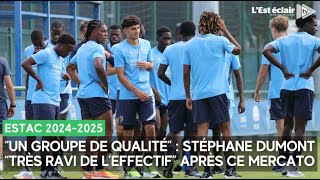 Stéphane Dumont quottrès ravi de leffectifquot de lEstac pour cette saison 20242025 [upl. by Chin]