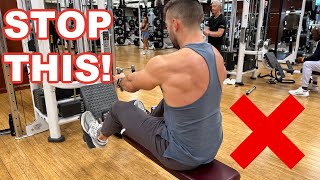 How to PROPERLY Seated Cable Row DO THIS NOW [upl. by Eelrebmyk]