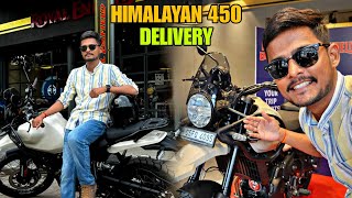 DELIVERY OF MY NEW ROYAL ENFIELD HIMALAYAN 450  Kaza Brown  Youngrides [upl. by Alhsa37]