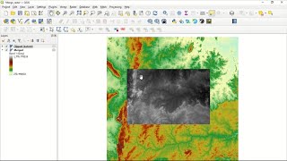 Recortando um raster com Clip Raster by Extent no QGIS [upl. by Osi]