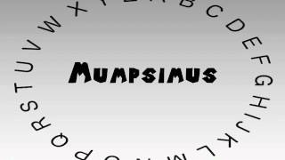 How to Say or Pronounce Mumpsimus [upl. by Narrad]