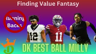 DK NFL Best Ball 15M Milly 15 Mil to First [upl. by Terrye]