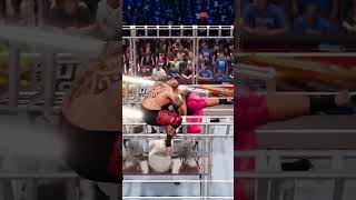 UMAGA WWE Match moment [upl. by Llerruj891]