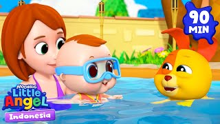 Bayi John belajar berenang bersama anjingnya  Little Angel Bahasa Indonesia  Kartun dan Lagu Anak [upl. by Dnomsaj]