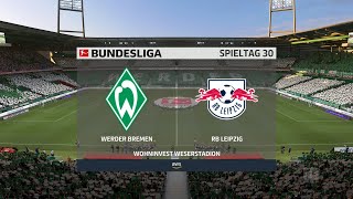 Fifa 21031 DFB Pokal Halbfinale 2021 SV Werder Bremen gegen RB Leipzig 30042021 quot💚quot HDPS5 [upl. by Frolick]