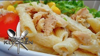 CREAMY PASTA SALAD  VIDEO RECIPE [upl. by Aicek]