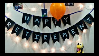 Retirement Party  Celebration song  Retirement party Decoration  Party ideas  Mi Vandana [upl. by Nymsaj734]