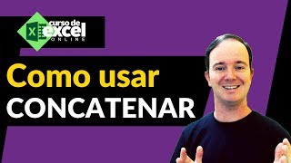 Concatenar  Como usar Concatenar no Excel [upl. by Anifad]