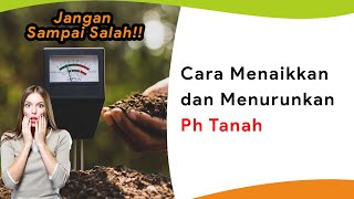 Cara Menaikkan dan Menurunkan pH Tanah [upl. by Quent441]