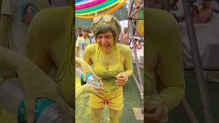 Mandira Bedi’s Crazy Holi 💛 [upl. by Nabla]