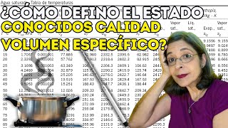 Guía Práctica de Termodinámica Definición de Estado con Volumen Específico y Calidad [upl. by Anaeel971]