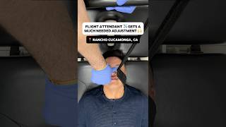 ASMR Flight attendant gets a chiropractic adjustment 😱 Part 1 chiropractor kingofcracks [upl. by Marteena173]