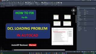 How to fix Error DCL loading in AutoCAD  Load lisp error fixing  AutoLisp Reviewer [upl. by Nylirehs]