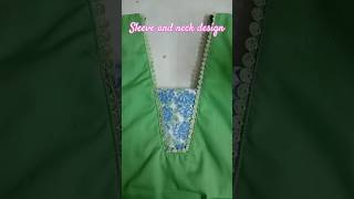 Sleeve and neck design lace work easy tips ke sath Kanta boutique [upl. by Gusella]