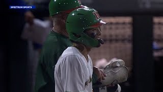 Hawaii baseball uses 10 pitchers to shut out scrappy Chaminade as Jordan Donahue extends hitting st [upl. by Wynny]