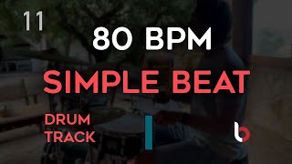 80 BPM Drum Beat  Simple Straight [upl. by Assiralc]