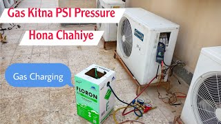 R 22 R 32 R 410a R 134a R 600a R 290 Gas Charging Kitna Pressure Hona Chahiye [upl. by Rosmunda]