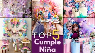 Top 5 Mejores Temáticas para Cumpleaños Infantil de Niña ¡Descúbrelas 🦄👸🏼❄️🧜‍♀️🦋🥳 [upl. by Hollie]